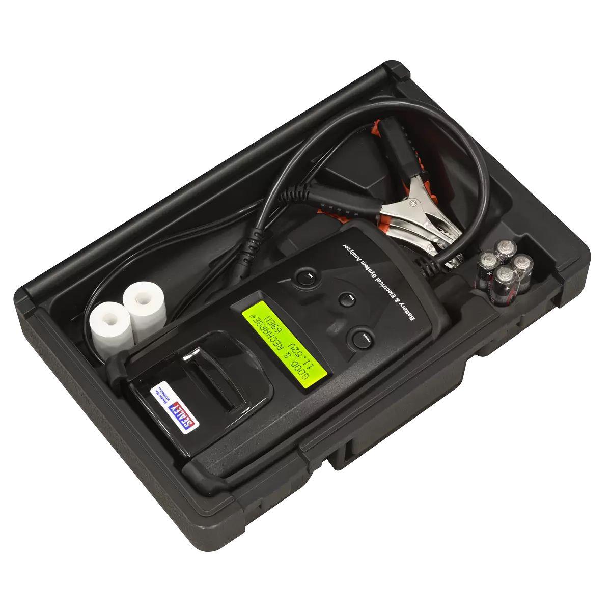 Sealey BT2003 6/12/24V Digital Battery and Alternator Tester with Printer