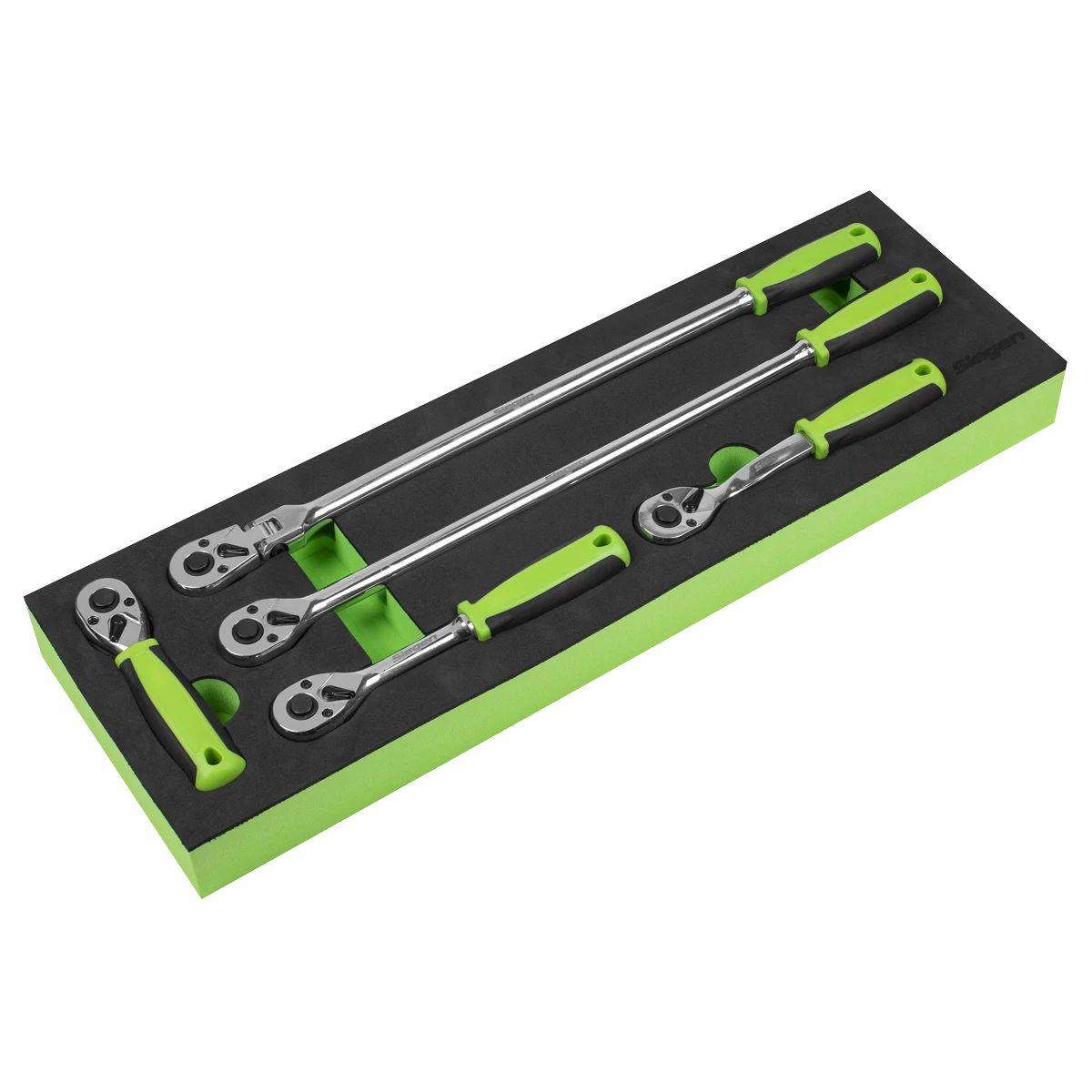 Sealey S01230 Siegen Ratchet Wrench Set with Flip Reverse 3/8