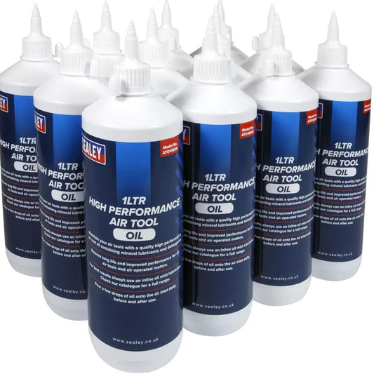 Sealey ATO/1000 Air Tool Oil 1L Pack of 12