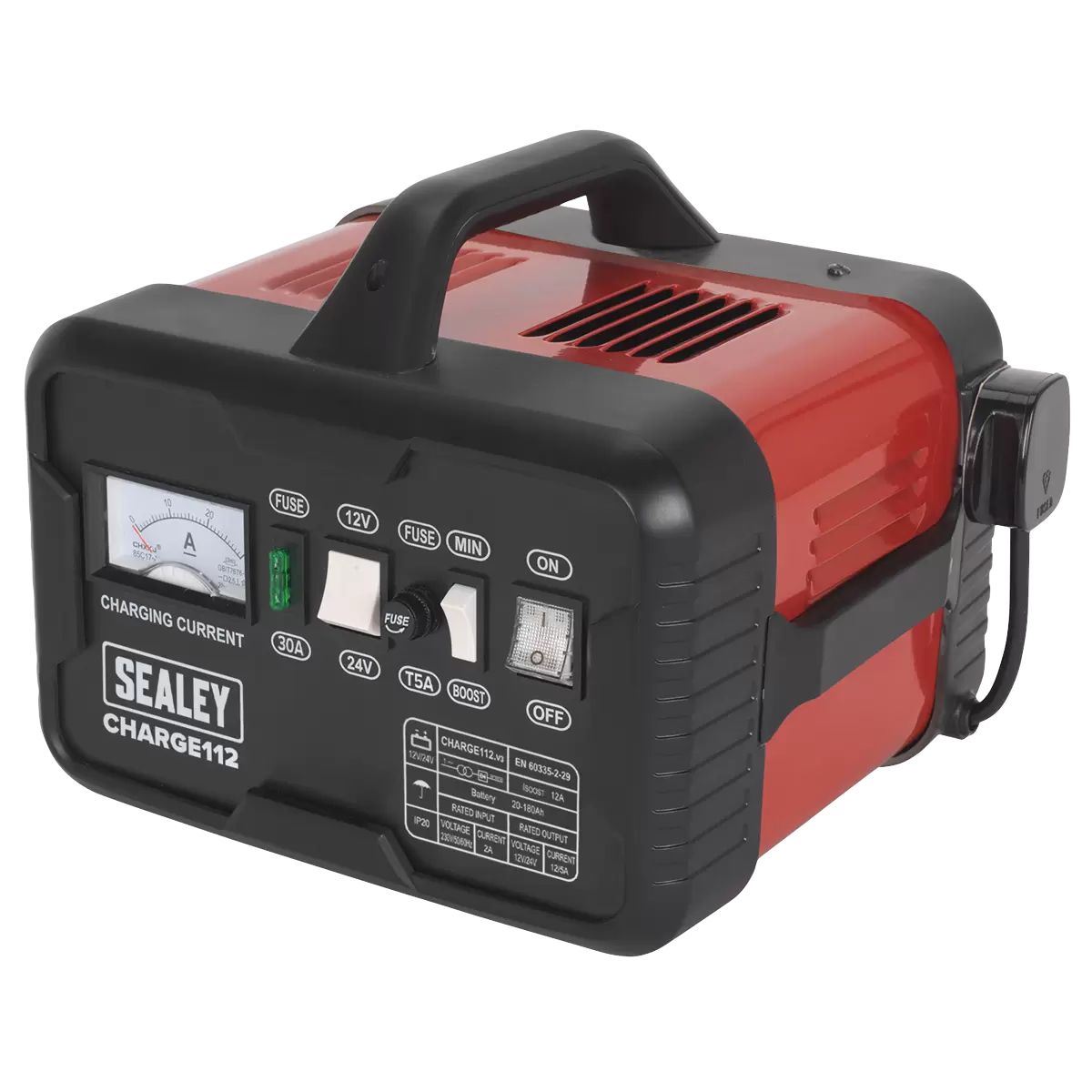 Sealey CHARGE112 Battery Charger 230V/16A