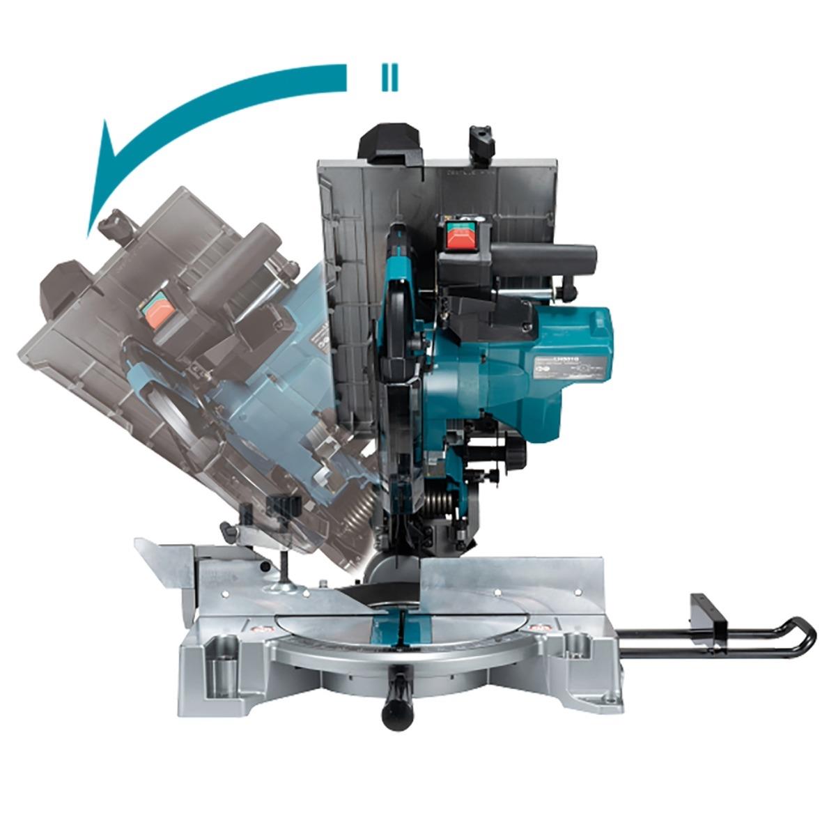Makita LH001GZ 40V Max XGT Brushless 260mm Table Top Mitre Saw with 2 x 4.0Ah Battery & Charger