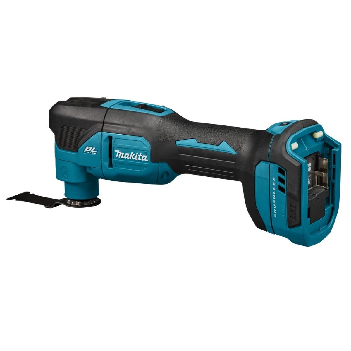 Makita DTM53Z 18V LXT Brushless Multi Tool With 3 Piece Wood E-Cut Set