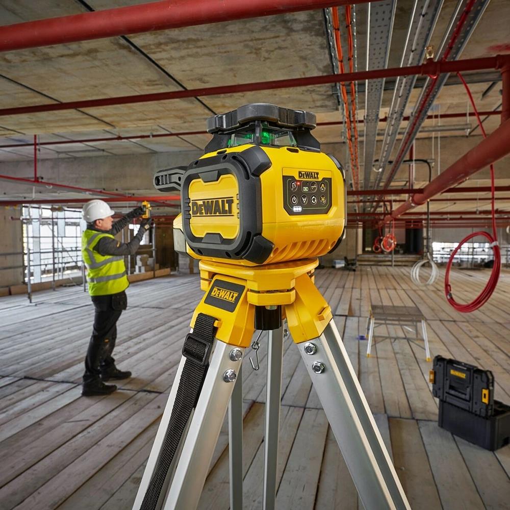 Dewalt DCLE15221G-GB USB-C Li-ion Rotary Single Slope Green Beam Laser Kit with Case