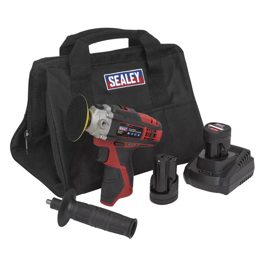Sealey CP1205KIT 12V Cordless 71mm Polisher Kit with 2 x 1.5Ah Battery