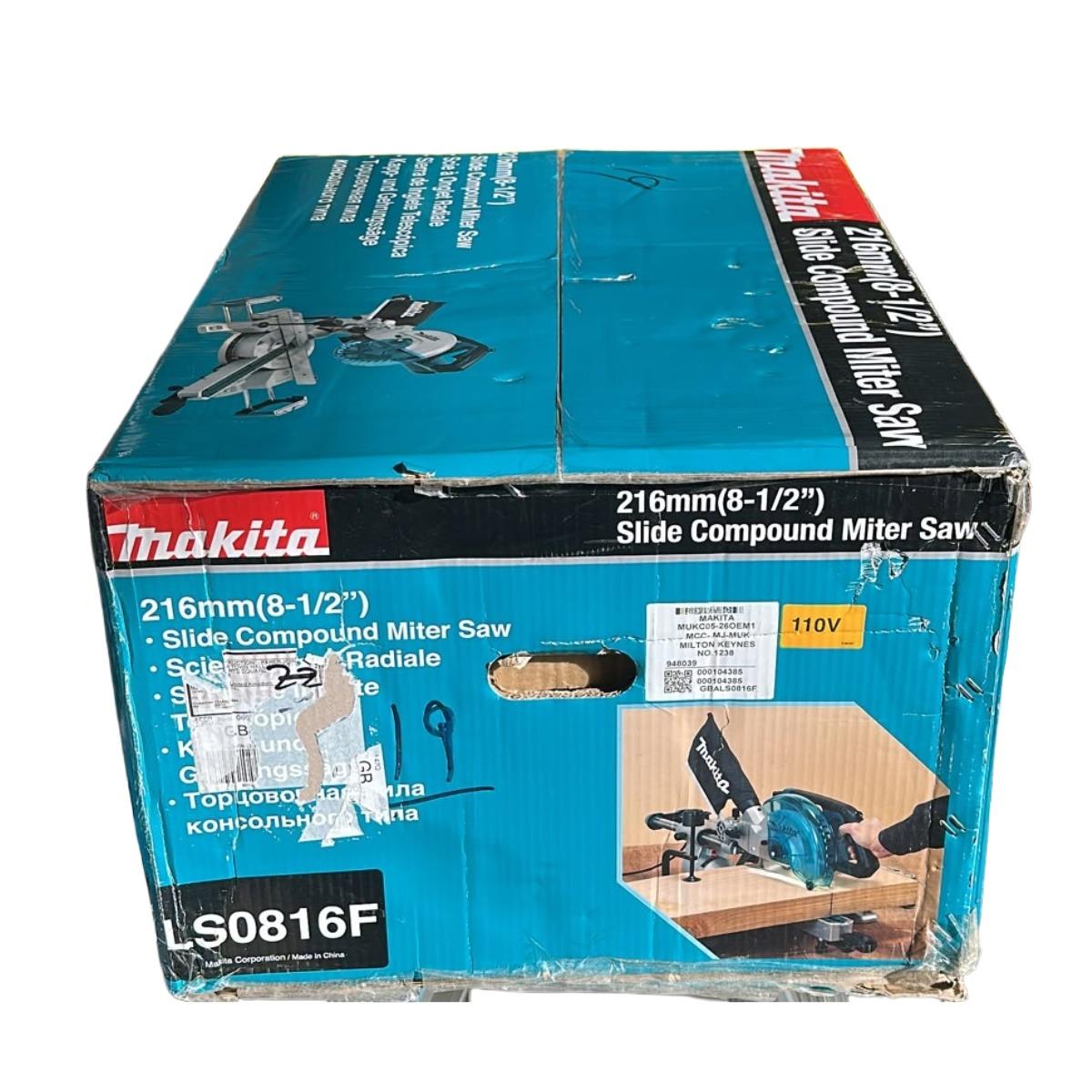 Makita LS0816F/1 216mm Slide Compound Mitre Saw 110V Item Condition Box Opened Never Used