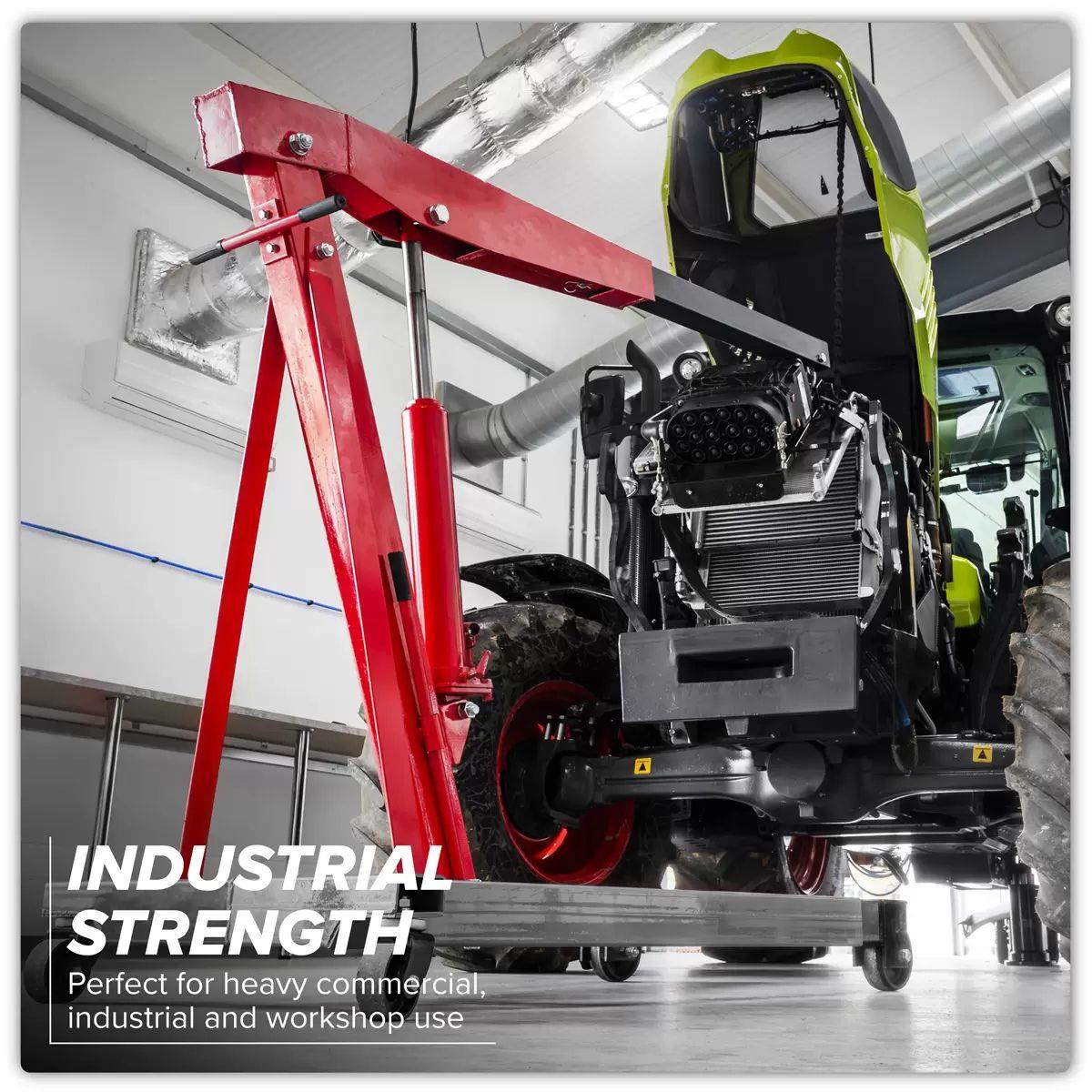 Sealey PH30 3tonne Fixed Frame Engine Crane with Extendable Legs