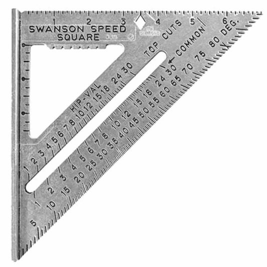 Swanson 7" Imperial Speed Square With Instruction Book SWA-S0101