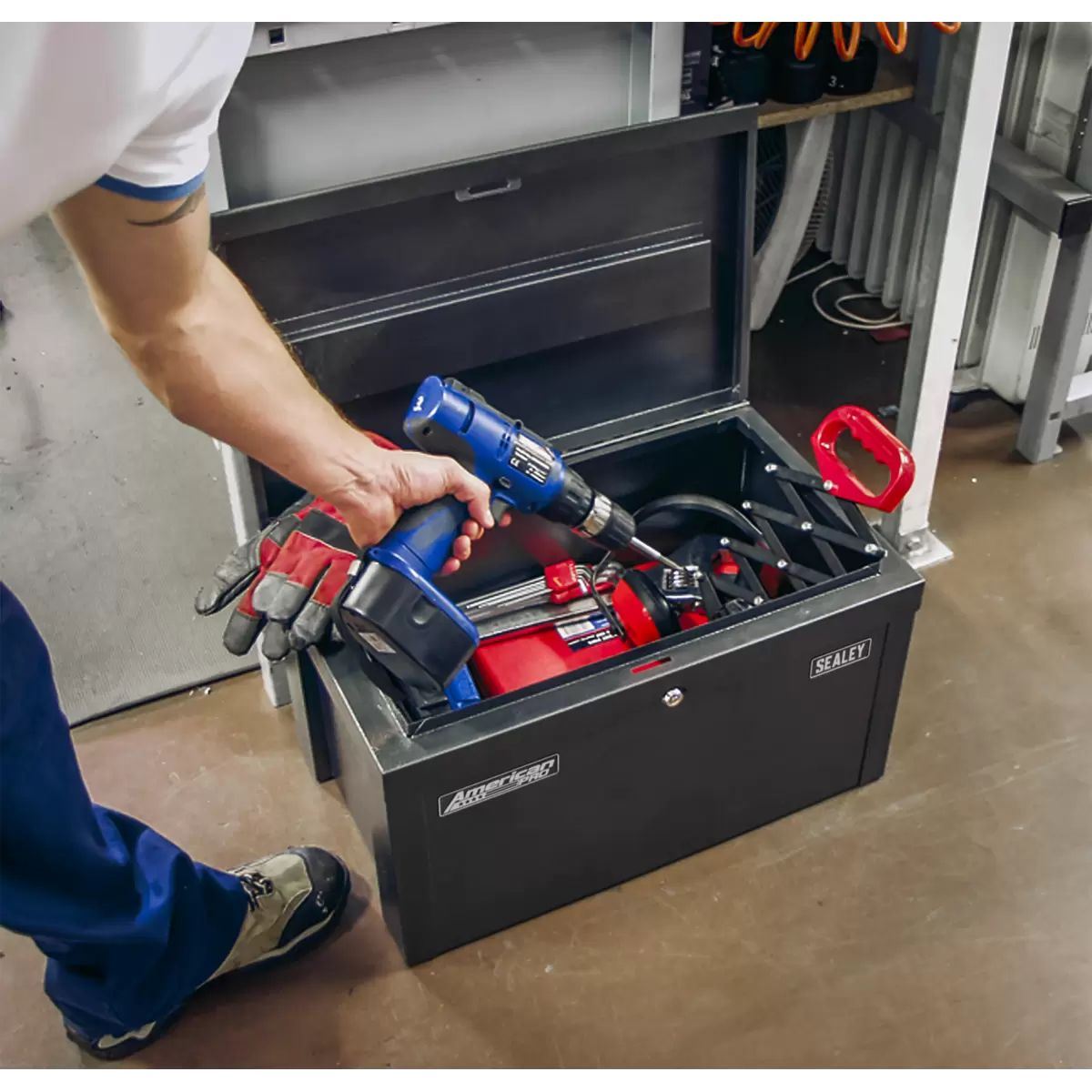 Sealey SB565 Steel Storage Chest 565 x 350 x 320mm