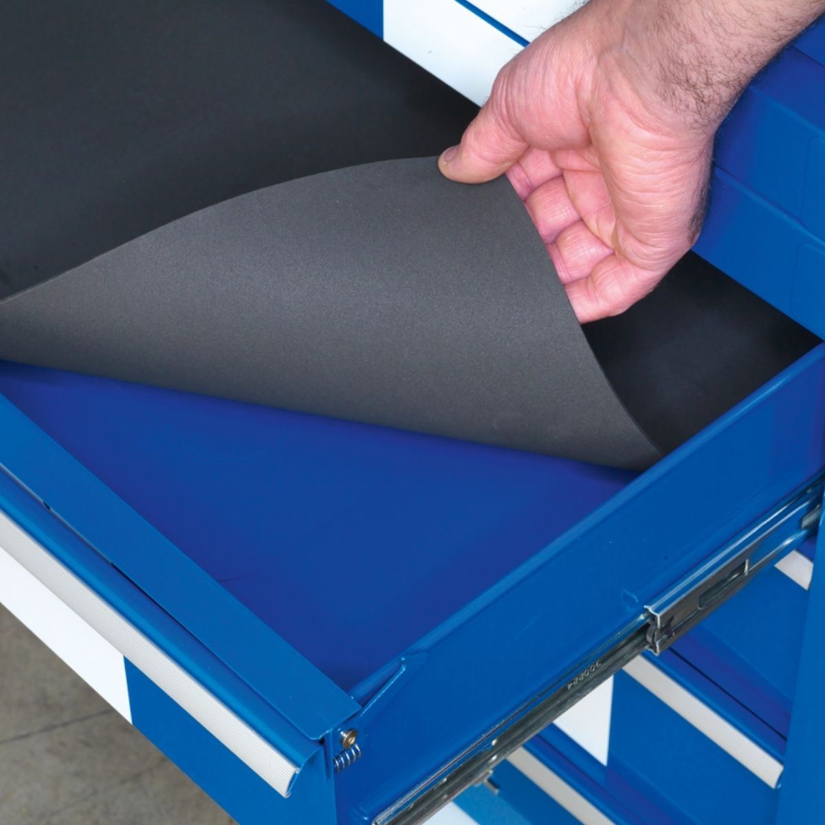 Sealey AP28204BWS 4 Drawer Retro Style Rollcab Blue with White Stripes