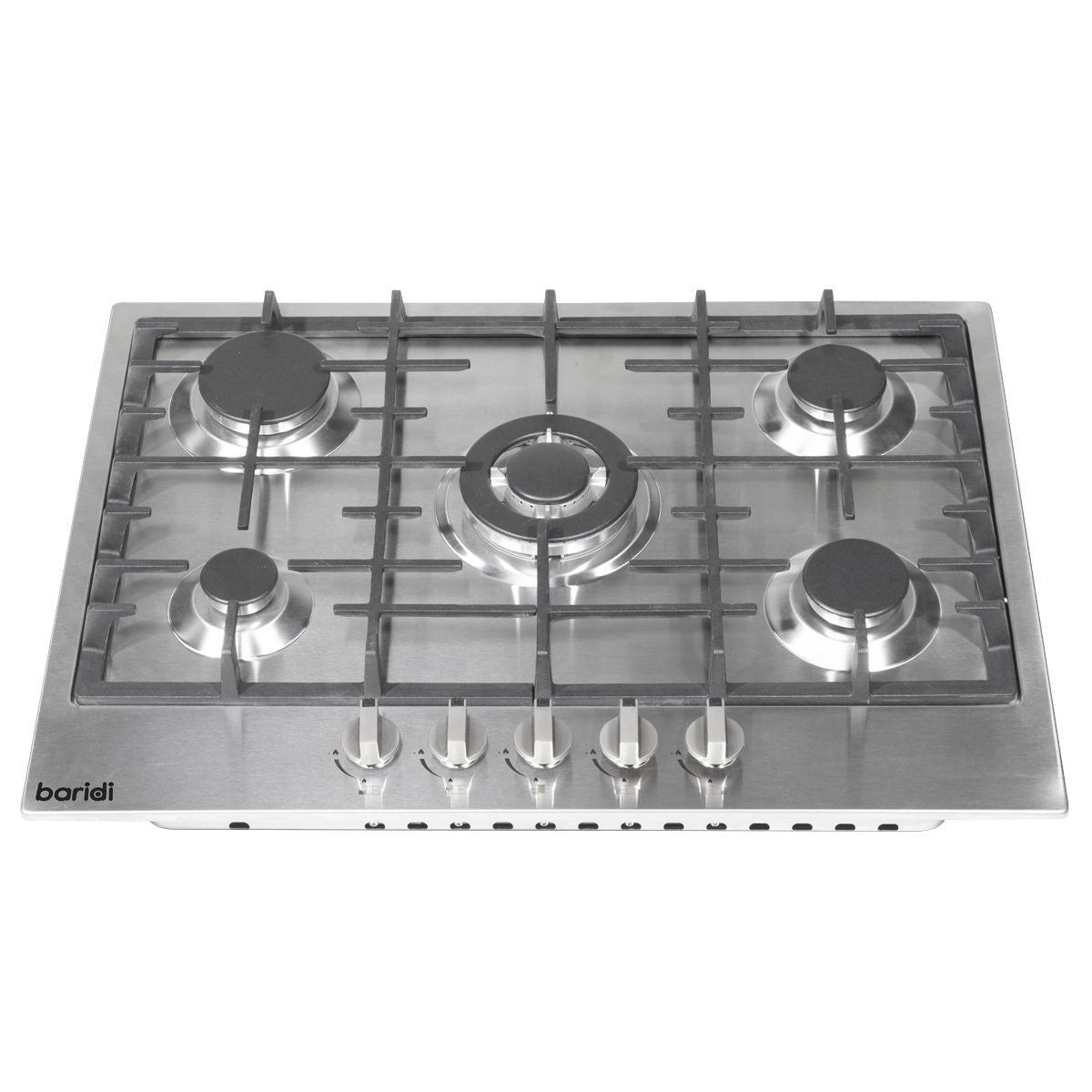 Sealey DH227 Baridi Gas Hob with 5 Cooking Zones 70cm Stainless Steel