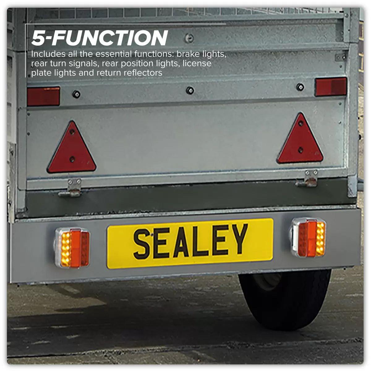 Sealey TB183LEDW 13-Pin Wireless SMD LED Trailer Light Set 2pc