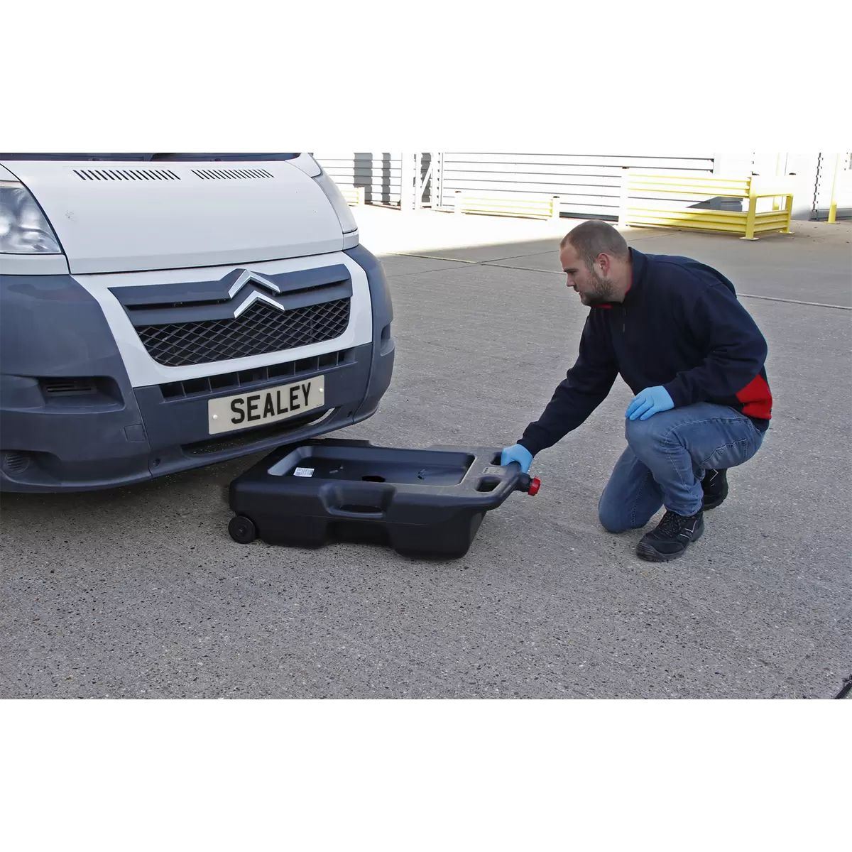 Sealey DRP09 54L Wheeled Oil/Fluid Drain & Recycling Container