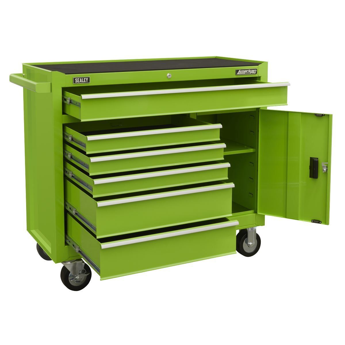 Sealey AP4106HV 6 Drawer Roll cab with Ball Bearing Slides Green