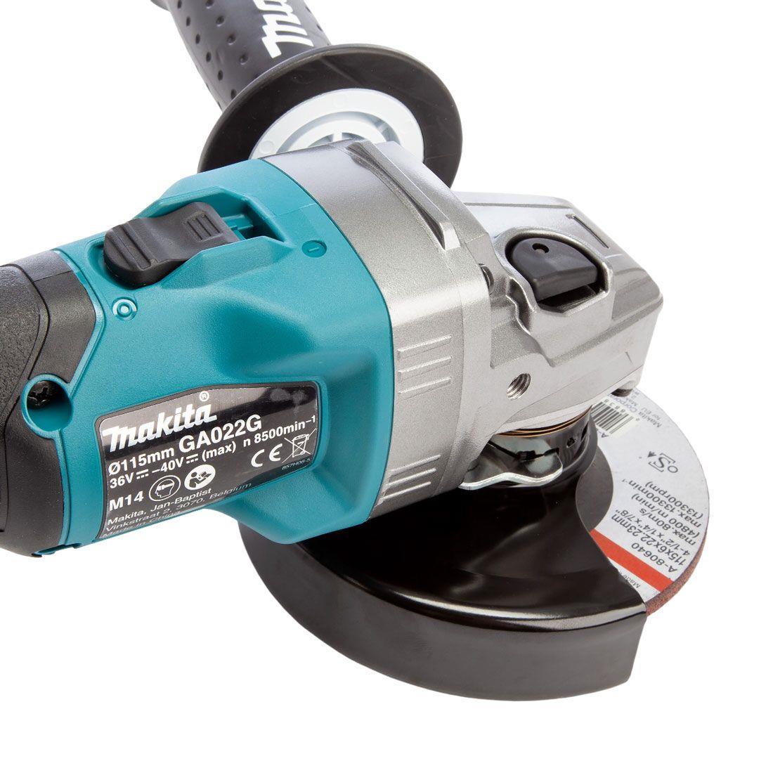 Makita GA022GZ 40V Max XGT 115mm Brushless Angle Grinder Body Only