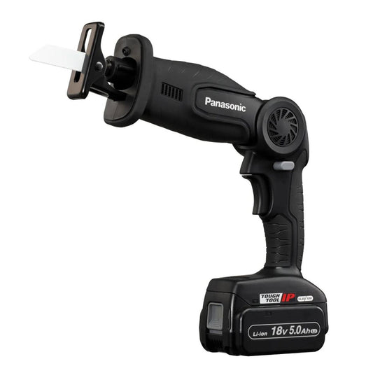 Panasonic PAN47A1LJ EY47A1LJ2G31 14.4/18V Folding Reciprocating Saw  2 x 18V 5.0Ah Li-ion Batteries & Charger With Case