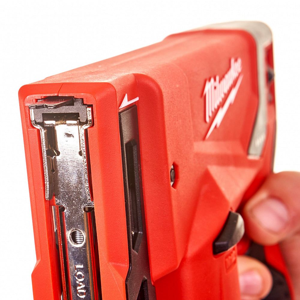Milwaukee M12BST-0 12V Sub Compact Second Fix Stapler with 2 x 2.0Ah Batteries & Charger