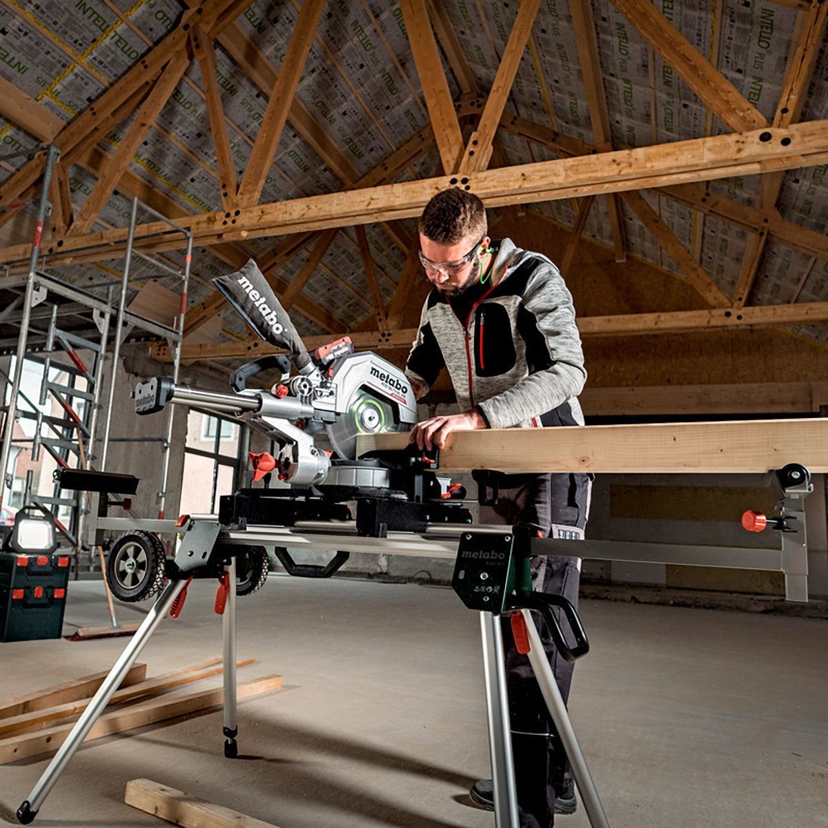 Metabo KGS 18 LTX BL 305 18V 305mm Brushless Sliding Mitre Saw with KSU 401 Stand