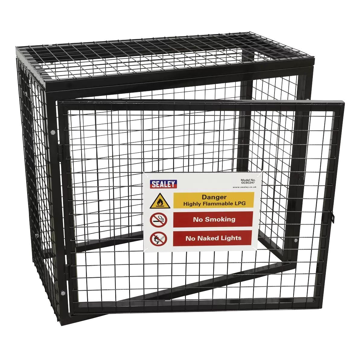 Sealey GCSC247 Gas Cylinders Safety Cage 2 x 47kg Cylinders