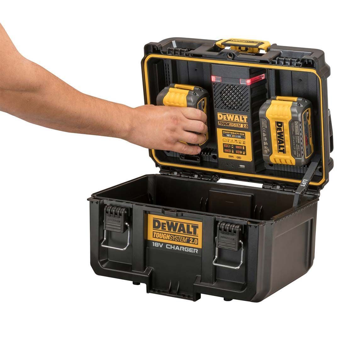 DeWalt DWST83470 Toughsystem 2.0 Charger Box with 2 x 5.0Ah DCB184 Battery