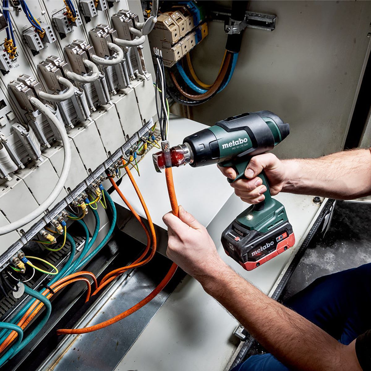 Metabo HG 18 LTX 500 18V Cordless Heat Gun with 1 x 8.0Ah Battery Charger & Metabox