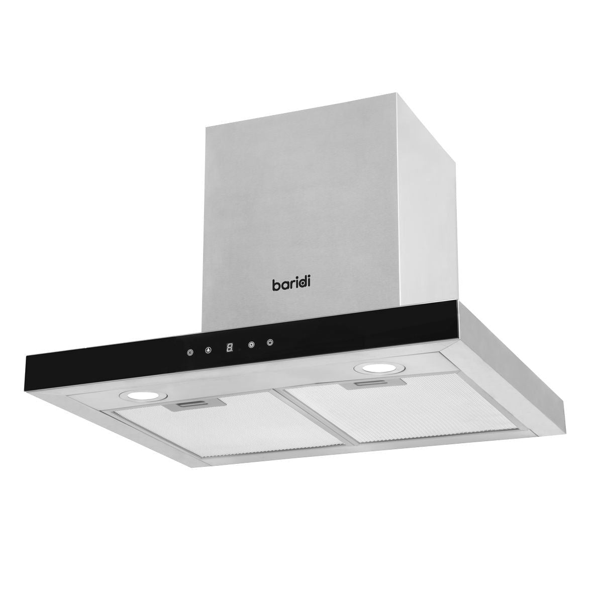 Sealey DH130 Baridi T-Shape Chimney Cooker Hood with Carbon Filters 60cm Stainless Steel