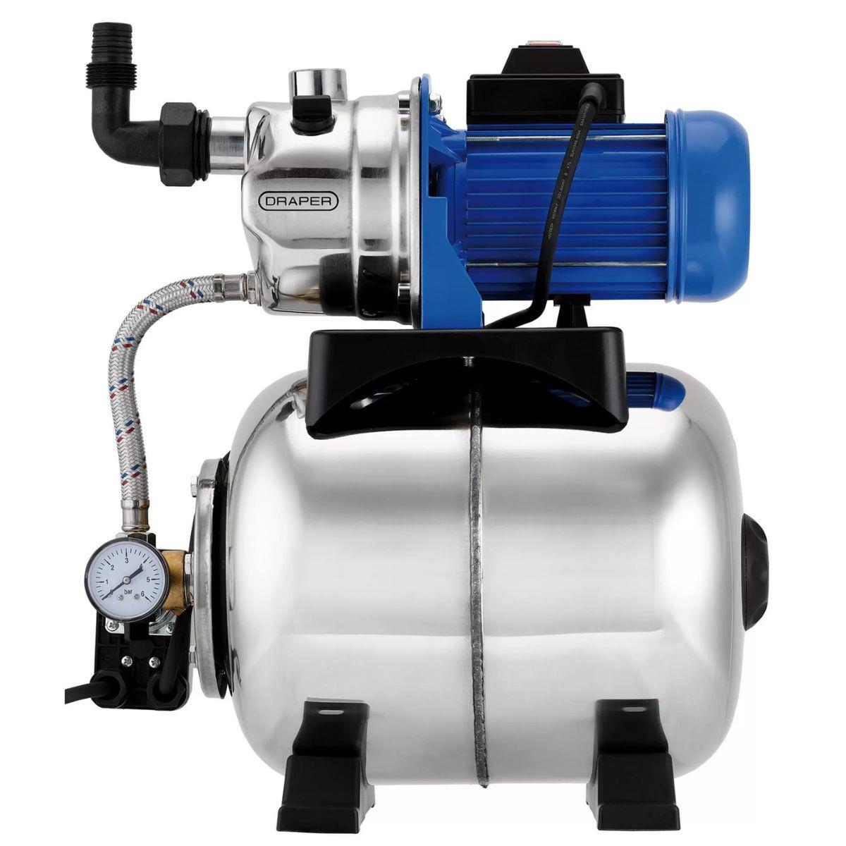 Draper BP5 Stainless Steel Booster Pump 230V/800W Domestic Water Pressure Pump 50L/min 27483