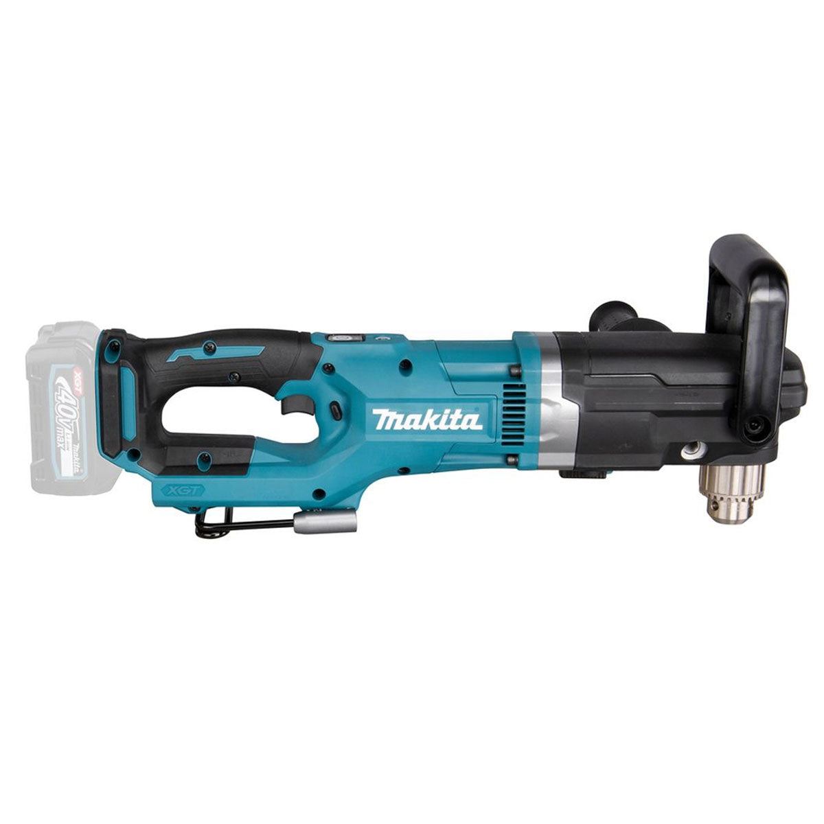 Makita DA001GD201 40V max XGT 13mm Cordless Brushless Angle Drill With 2 x 2.5Ah Batteries, Charger & Case