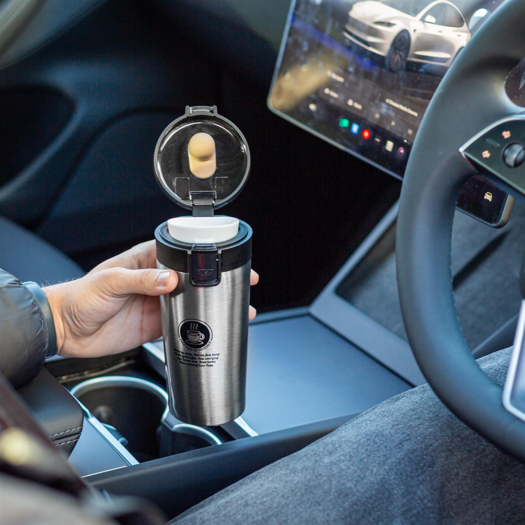 Tools4Trade Stainless Steel Thermal Coffee Mug - Silver (360ml)