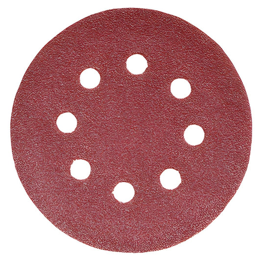 Timco 125mm Hook & Loop Random Orbital Sanding Discs 60 Grit Pack of 5 - 231019