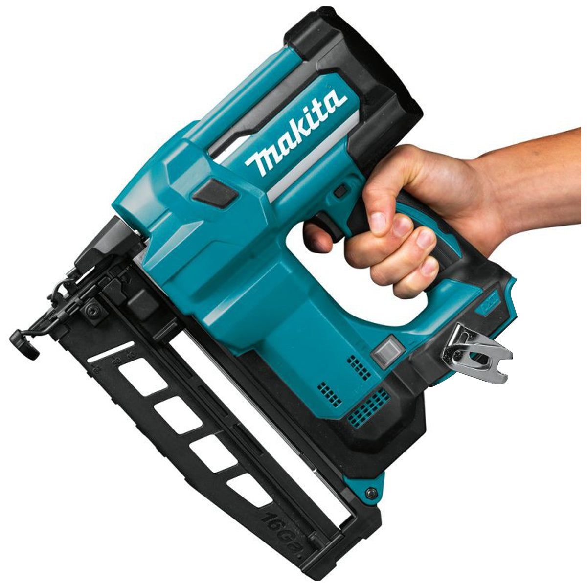 Makita DBN600ZJ 18V Second Fix 16Ga Straight Finish Nailer With 2 x 6.0Ah Batteries Charger In Case