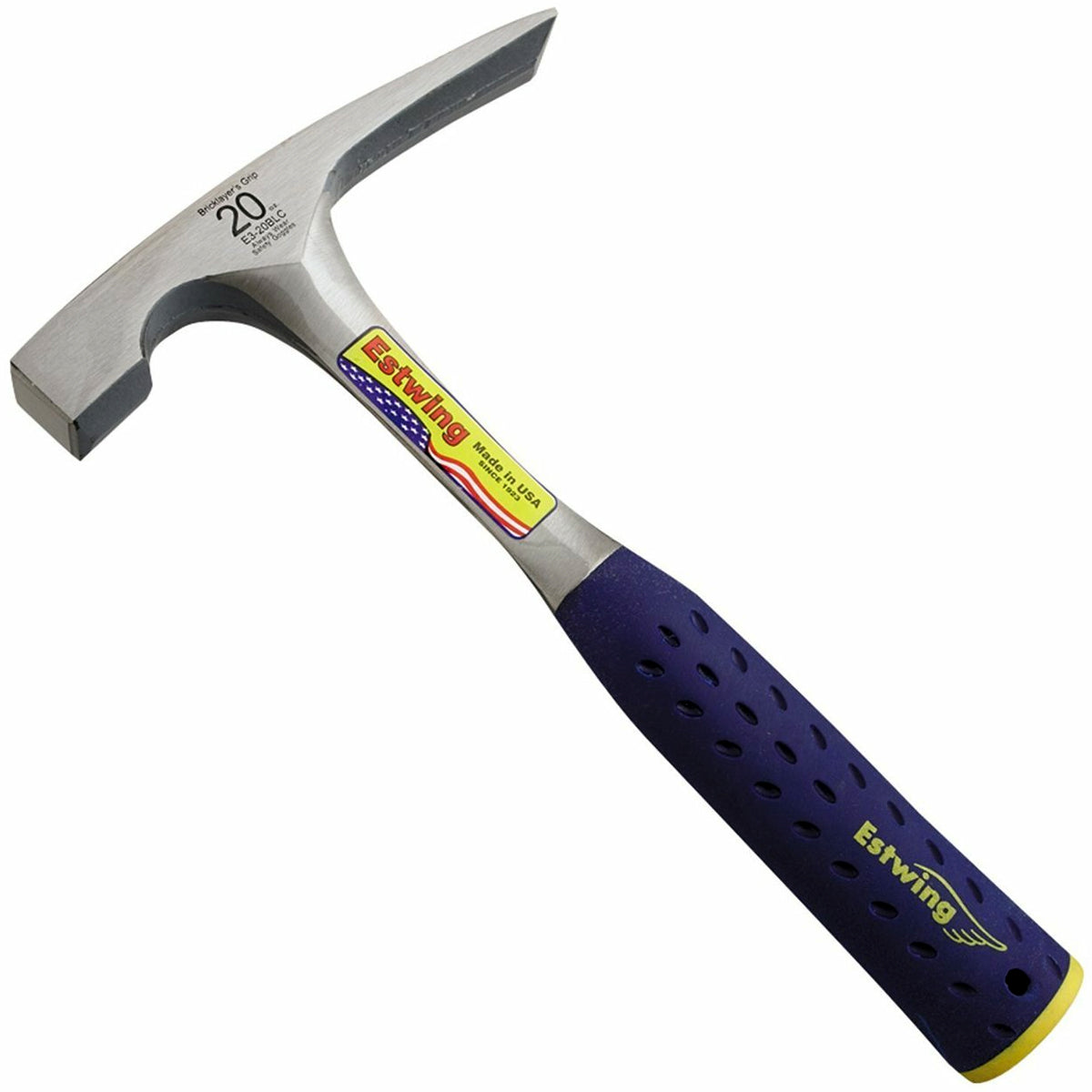 Estwing 20oz Vinyl Grip Brick Hammer ESTE320BL