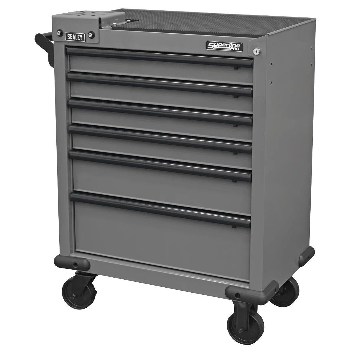 Sealey APMWS2 Superline PRO Rollcab 6 Drawer with Vice Base Grey/Black