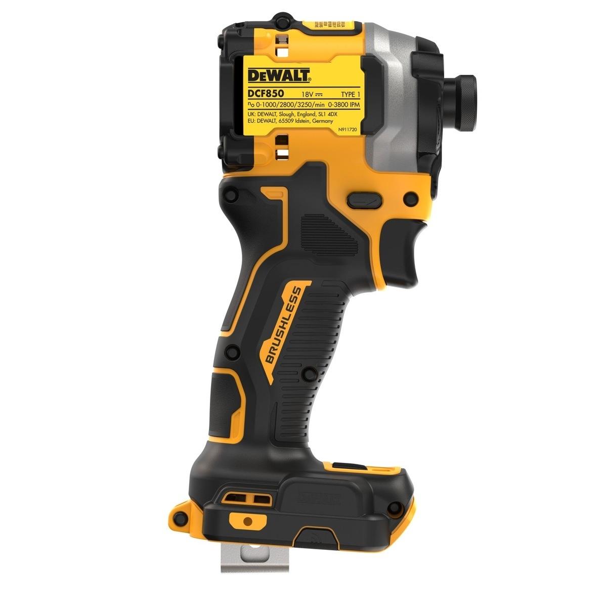 Dewalt DCF850N 18V XR Brushless Impact Driver With 1 x 4.0Ah Battery & Charger