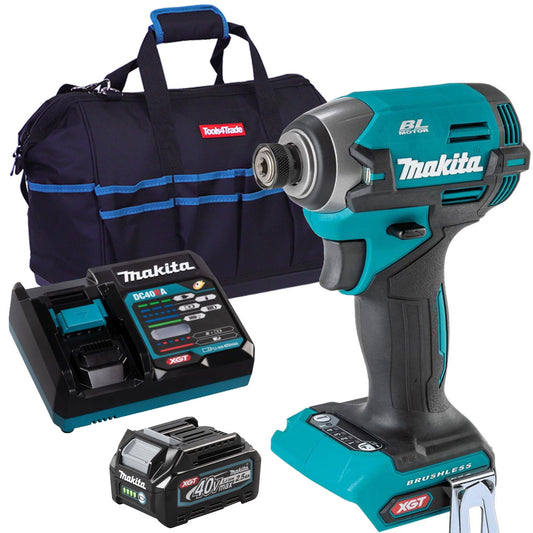 Makita TD003GZ 40V Brushless Impact Driver With 1 x 2.5Ah Battery Charger & Bag