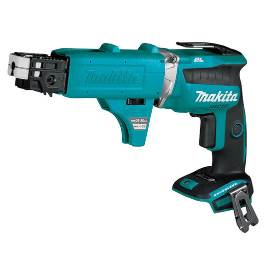 Makita DFS452Z 18V Brushless Drywall Screwdriver With Collated Autofeed Attachment