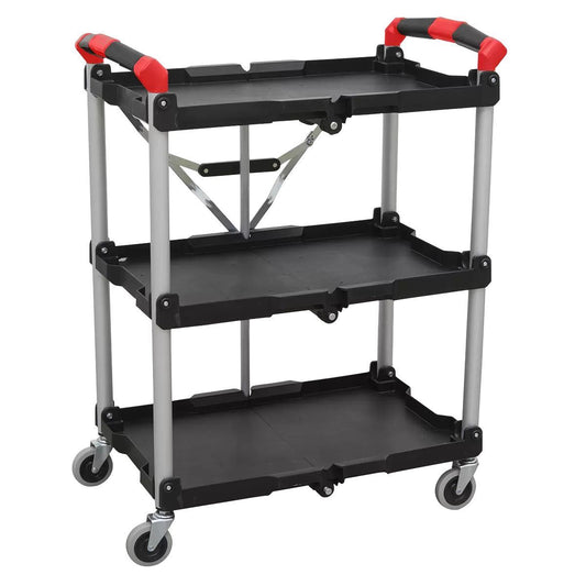 Sealey CX314 Folding Workshop Trolley 3 Level
