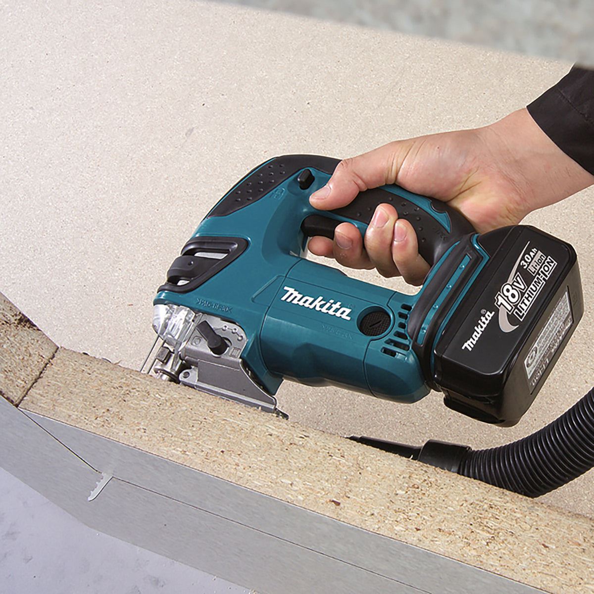 Makita DLX2134TJ 18V LXT Combi Drill & Jigsaw Combo Kit With 2 x 5.0Ah Batteries, Charger & Case
