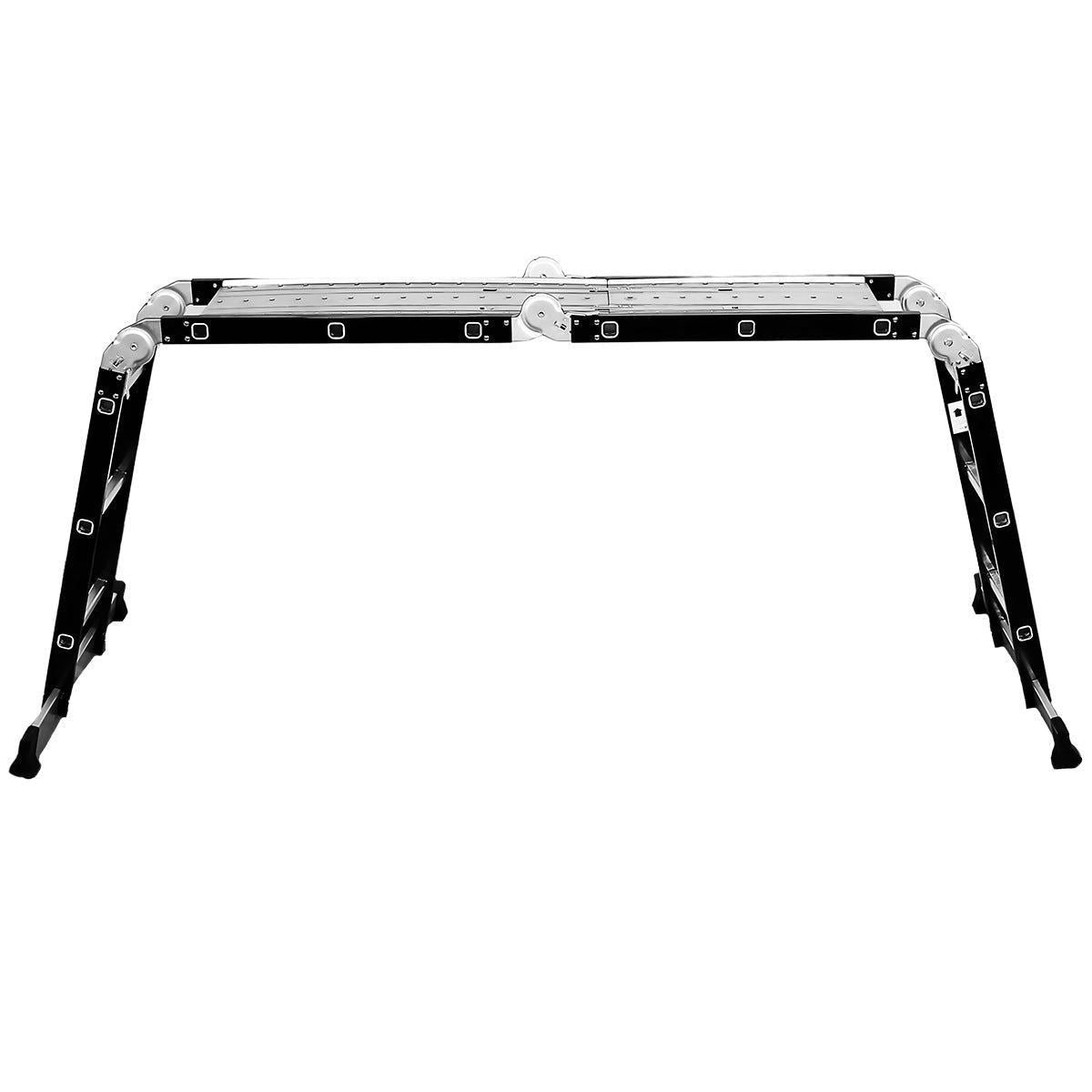 Excel 12 Tread Steel Multi-Purpose Combination Ladder with Platform Item Condition Used