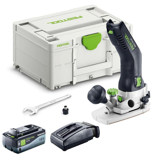 Festool MFKC 700 EB-Basic 18V Brushless Module Edge Router with 1 x 8.0Ah Battery Charger & Case