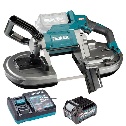 Makita PB002GZ 40V XGT Brushless Band Saw with 1 x 2.5Ah Battery & Charger