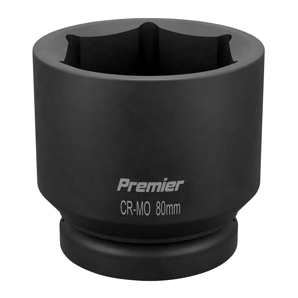 Sealey IS180 Premier Impact Socket 1 inch Sq Drive 80mm