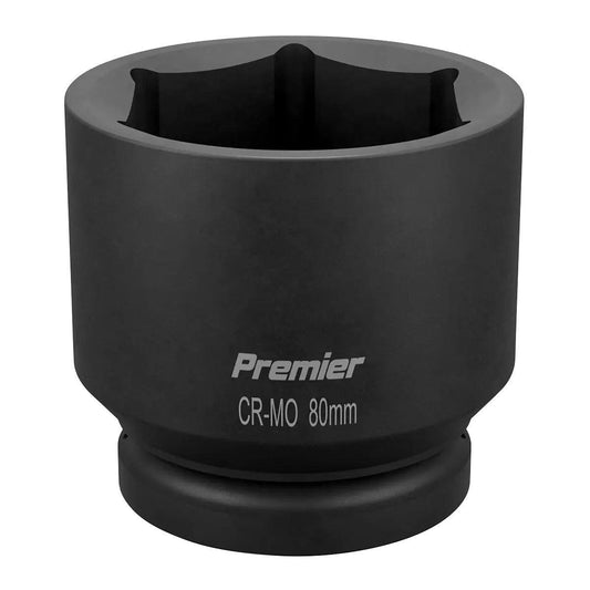 Sealey IS180 Premier Impact Socket 1 inch Sq Drive 80mm