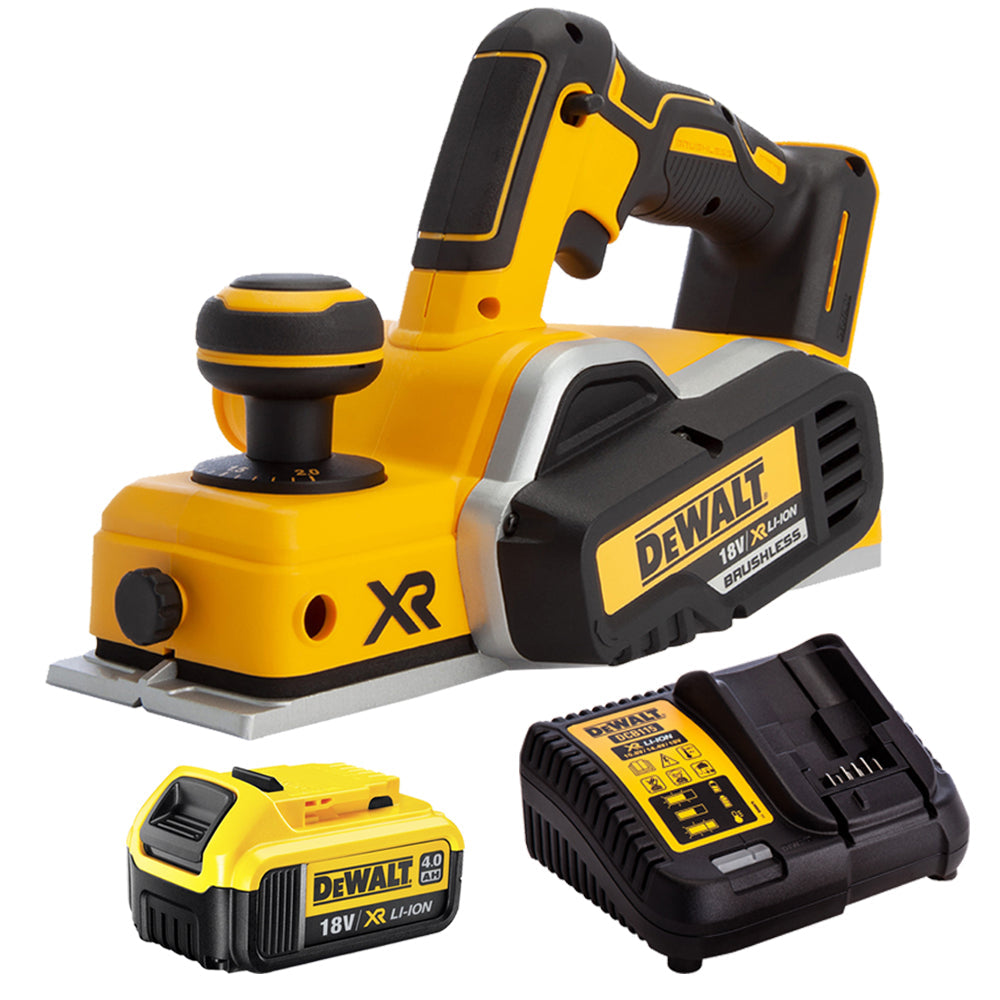 Dewalt DCP580N 18V XR Brushless Planer With 1 x 4.0Ah Battery & Charger