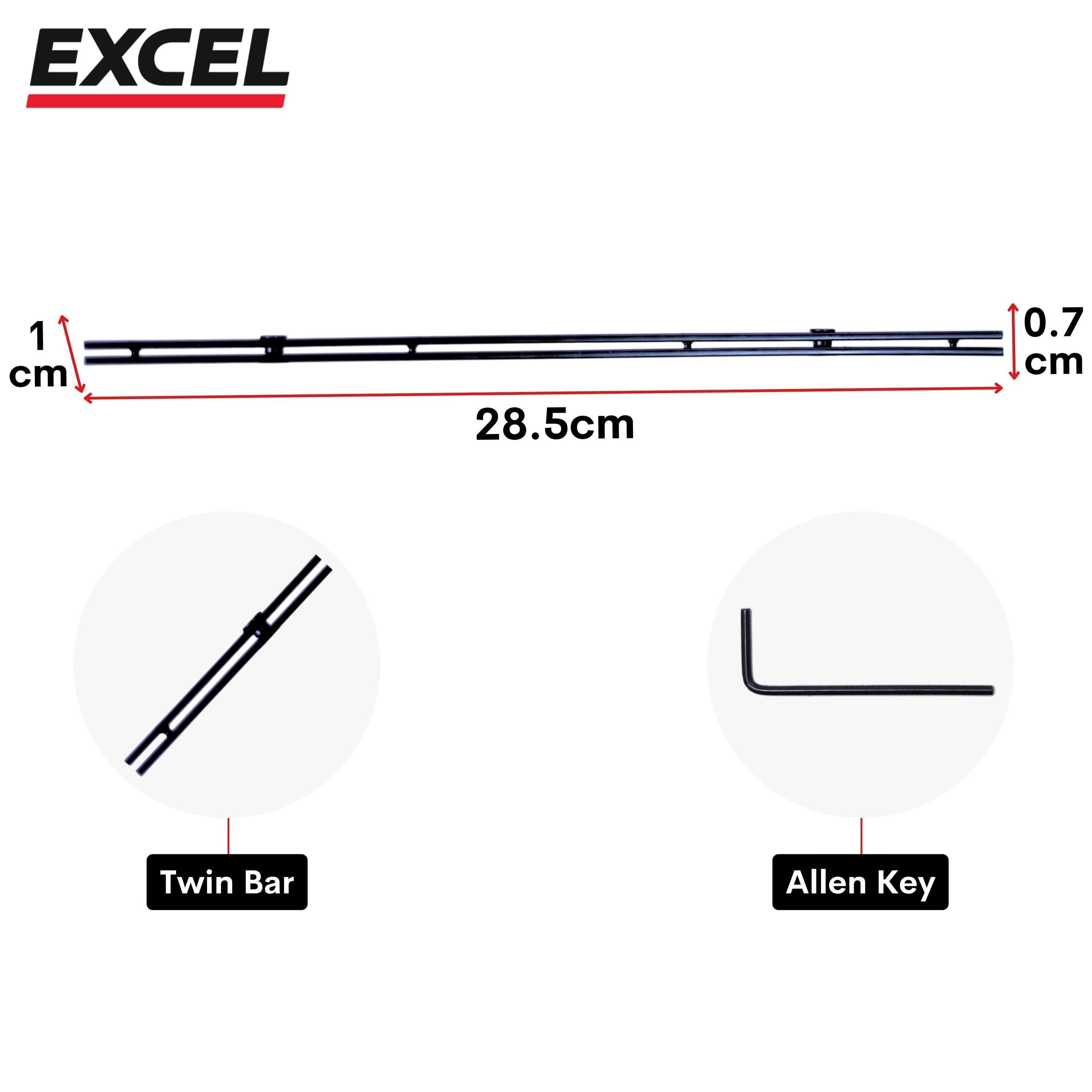 Excel Guide Rail Connector Bars (Twin Pack)