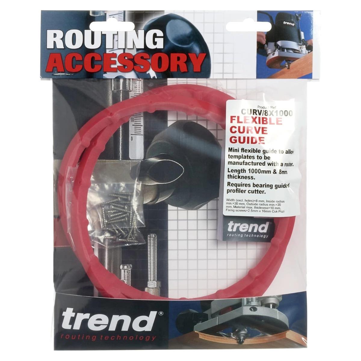 Trend Mini Flexible Curve Guide 8mm x 1000mm CURV/8X1000