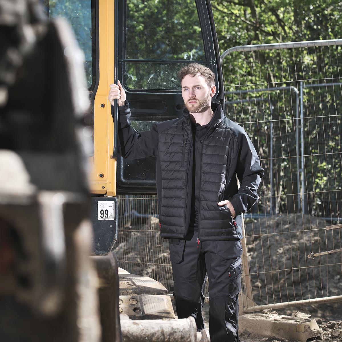 TuffStuff 256 Snape Hybrid Insulated Thermal Work Jacket Black - Size M