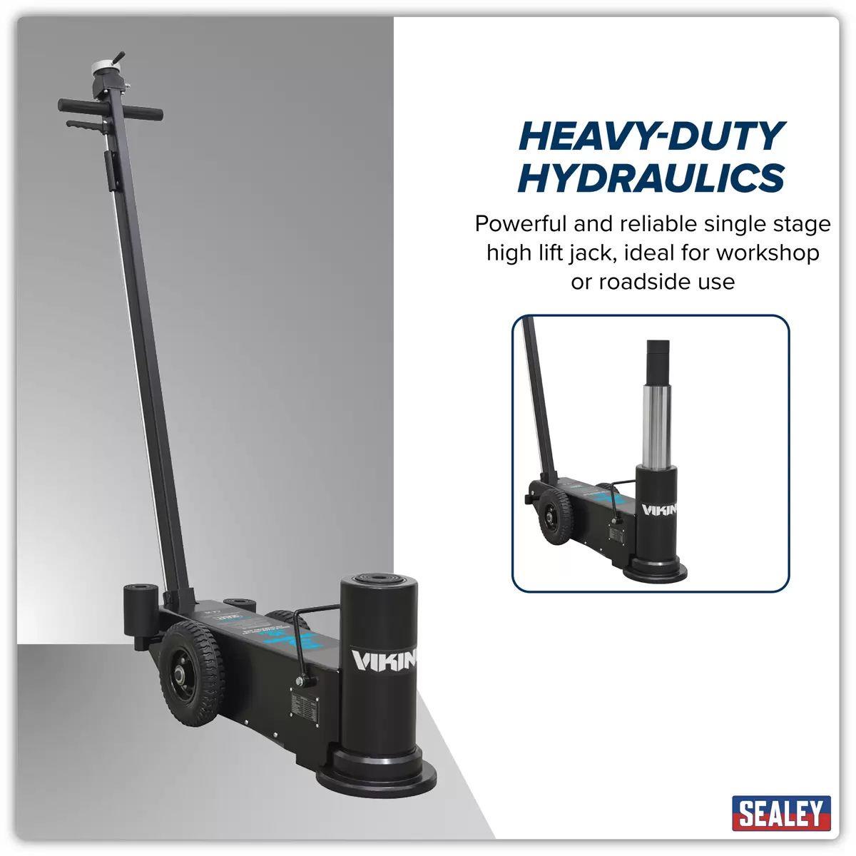 Sealey YAJ30H Viking Air Operated High Lift Single Stage Jack 30 Tonne