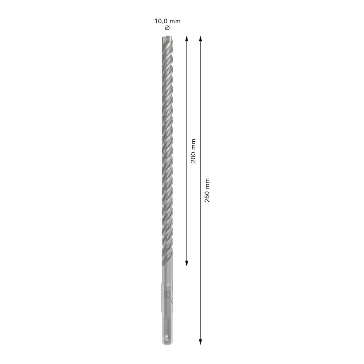 Bosch PRO SDS Plus-5X 10mm x 200mm x 260mm Hammer Drill Bit 2608833800