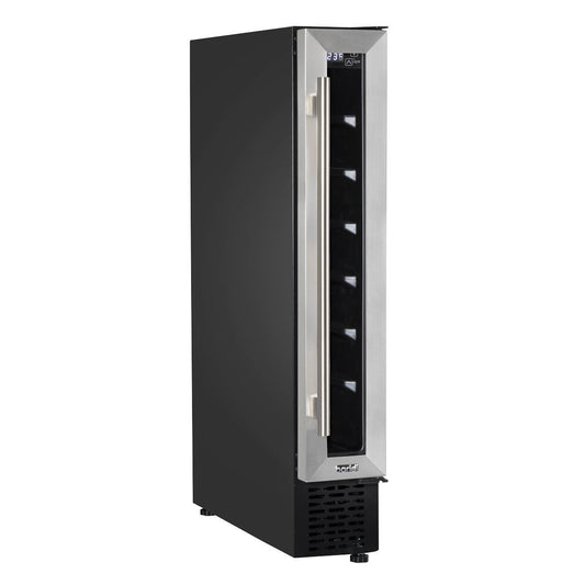 Sealey DH77 Baridi Extra-Slim 7 Bottle Fridge & 20L Cooler 15cm Stainless Steel 230V