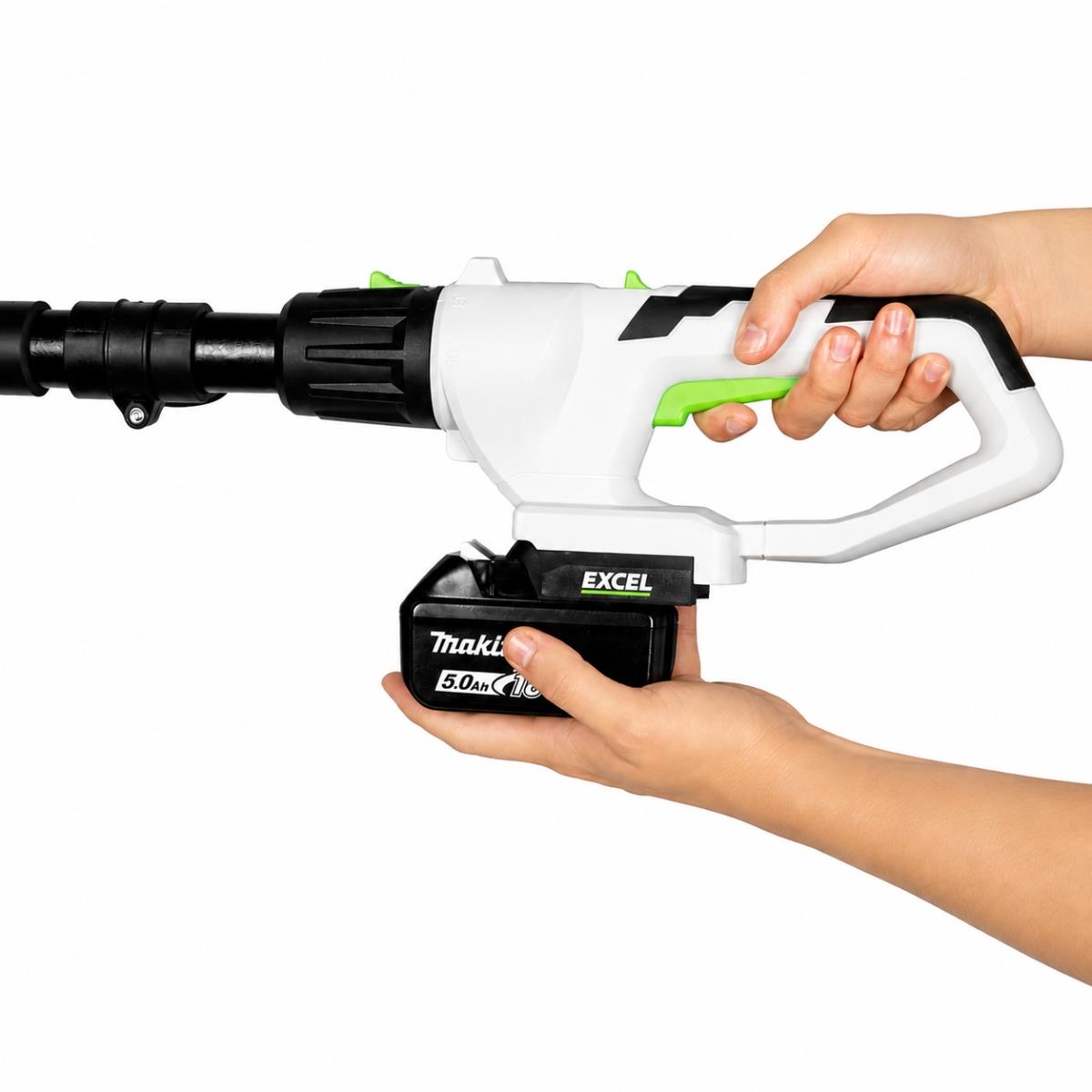 Excel 20V Cordless 2-in-1 Pole Hedge Trimmer & Pole Chainsaw Body Only